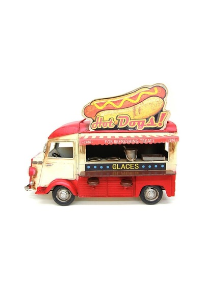 Dekoratif Metal Fast Food Arabası C0769 1 Ad