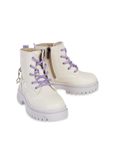 Civil Boots 26-30 Numara Bot Krem-lila Krem-lila Krem - Lila