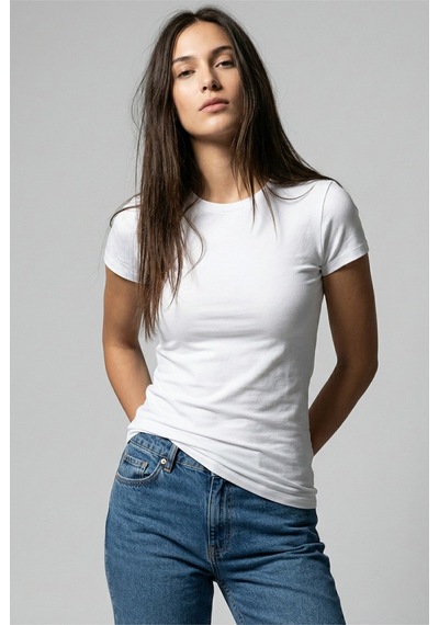 Siyah İnci 2'li Paket Pamuklu Likralı Basic Bisiklet Yaka Örme T-shirt Atlet 1001 Siyah-beyaz