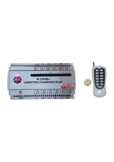 12 X 200watt Çıkışlı, Rf Alıcılı, Dahili Antenli Kumanda Seti.