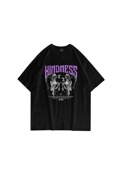 Startmore Unisex Kindness Siyah Tshirt Siyah