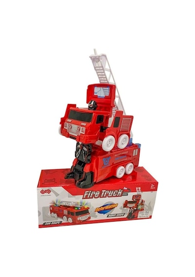 Müzikli Işıklı Hareketli Robota Dönüşebilen Transformers Itfaiye Araba