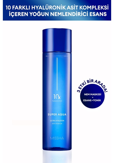 Missha Hyalüronik Asit Kompleksi İçeren Yoğun Nemlendirici Esans Super Aqua Ultra Hyalron Essence 200 ML