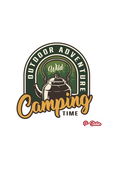 Adventure Camping Çay Tea Sticker Oto Sticker Off Road