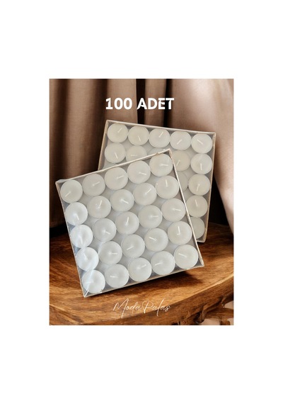 Sözen Mum Tealight 100'lü , Paket, Doğum Günü, Parti Mumue Beyaz