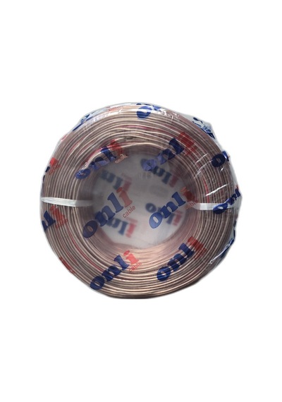 2x0.75 Mm Hoparlör Ve Led Kordon Kablosu 100 Metre Şeffaf Ses Kablosu