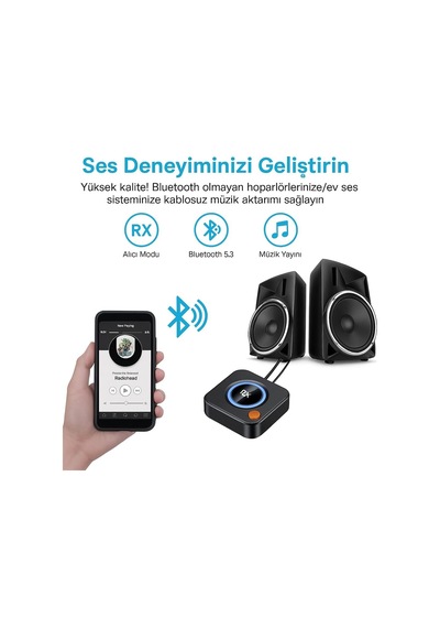 Bluetooth Alıcısı, Hı-fı İçin Bluetooth Adaptörü, Hoparlörler İçin Blue Tooth Alıcısı, Ev Stere