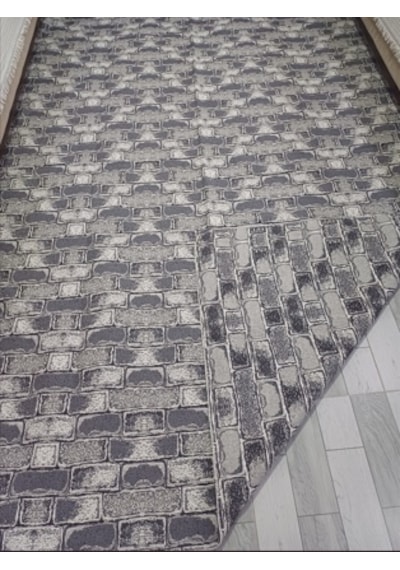 Savan Dokuma Halı Örtüsü 6m² 200 300cm Kale Gri