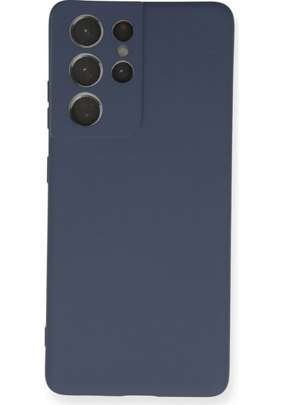 Lvsqvr Newface Samsung Uyumlu Galaxy S21 Ultra Kılıf Nano İçi Kadife Silikon - Gri