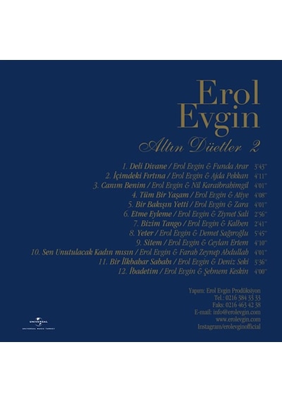 Erol Evgin - Altın Düetler 2 Plak