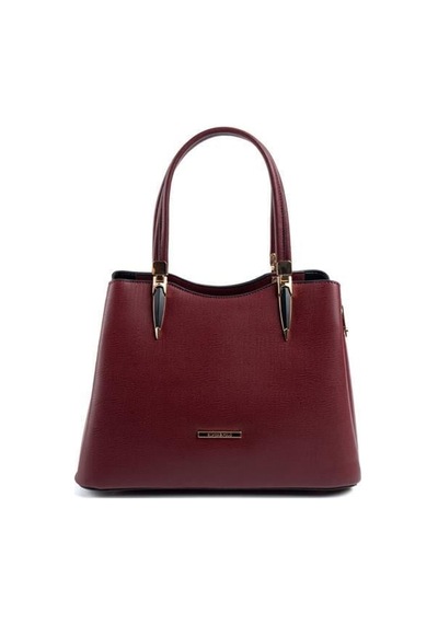 Silver Polo Sp1205 Kadın El Çantası Düz Bordo-bordo