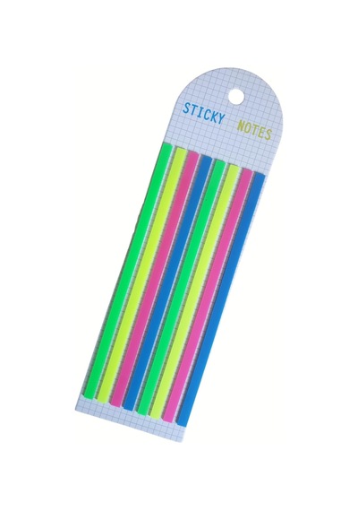 Şeffaf Renkli Yapışkan Not Kağıtları Defter Yer İmleri Etiket Ayraç Sticky Notes Uzun Şeritler