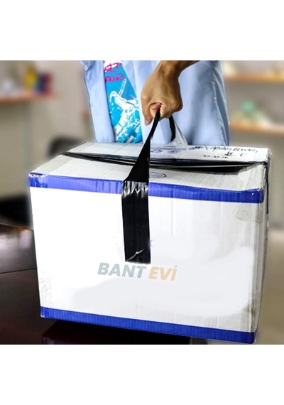 Tr Bant Evi Siyah Tamir Bandı Lif Takviyeli Genel Amaçlı Güçlü Tamir Bantı Duct Tape Suya Dayanıklı Güçlü Es