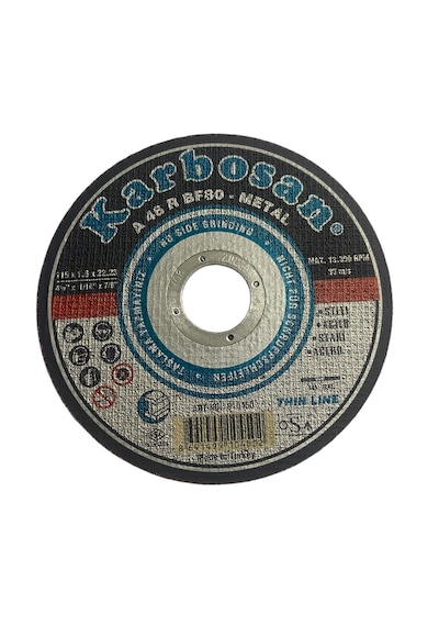 Karbosan 115 X 1.6 Kesme Taşı Metal 25 Adet 910450