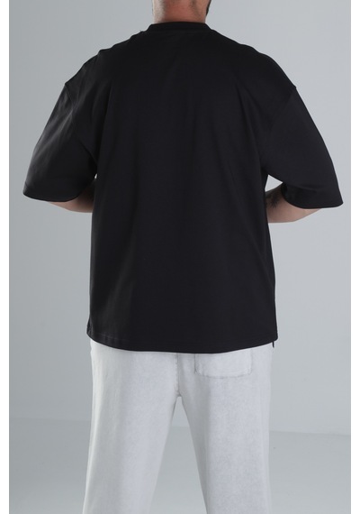 Cocopelli Siyah Oversize T-shirt Coc1497 Siyah
