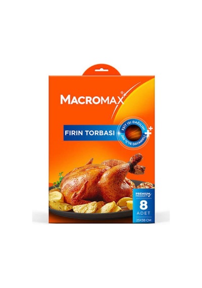 Macromax Fırın Torbası 8 Li Çok Renkli