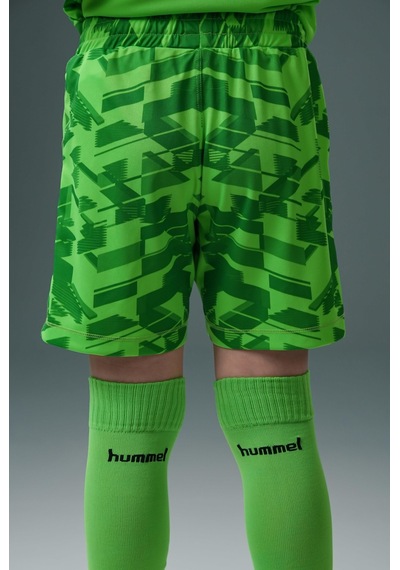 Hummel Line Kaleci Şort Neon Yeşil Çocuk