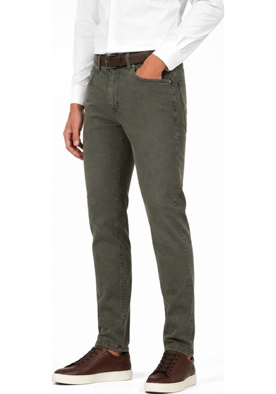 Locus Jeans Erkek Regular Fit Jeans Pantolon 320 Bgl-st05452 Haki