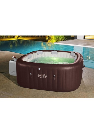 Lay-z-spa Maldives Smart Hydrojet Pro 6001u Enerji Tasarruflu Şişme Spa Havuzu, Mobil Uygulama Kontrollü, 5-7 Kişilik Mor