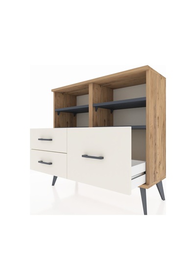 Arges Şifonyer 4 Raflı 3 Çekmeceli 88x30x80 Çam-antrasit/aytaşı Antrasit/aytaşı Arges Şifonyer 4 Raflı 3 Çekmeceli 88x30x80 Çam-antrasit/aytaşı Antrasit/aytaşı