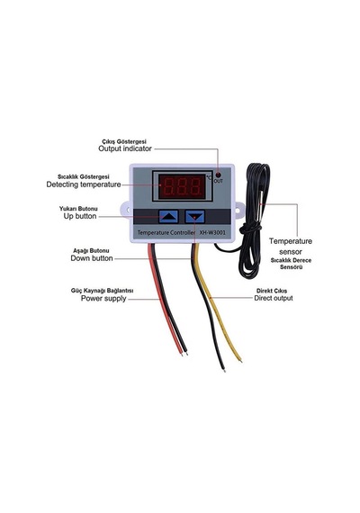 Electroon Xh-w3001 Diijital Termostat Ac 110-220v/1500w