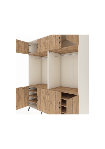 Kronos Gardrop 10 Raflı 8 Kapaklı 2 Askılı 176x59x221 Aytaşı-çam Çam Kronos Gardrop 10 Raflı 8 Kapaklı 2 Askılı 176x59x221 Aytaşı-çam Çam