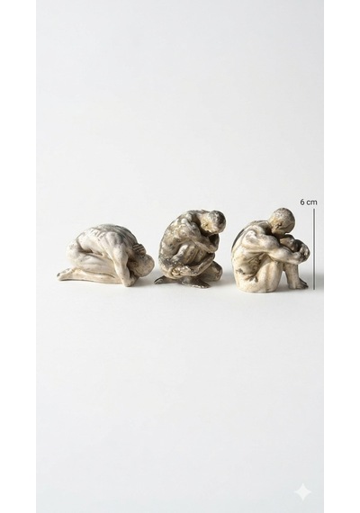 Minimalist İnsan Figürü Biblo Modern Dekoratif Heykel 6 Cm