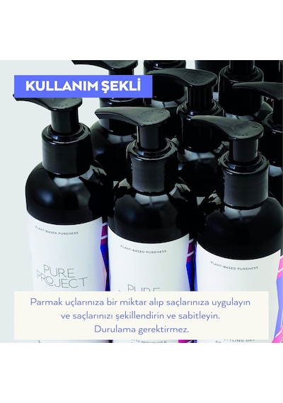 Pure Project Saç Jölesi 200ml. Hafif/orta Tutuş. Doğal Saç Jölesi. Çocukların Kullanımına Uygun