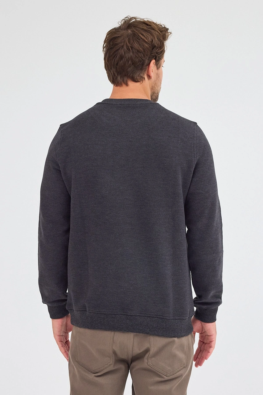 İmza Antrasit Uzun Kol Bisiklet Yaka Düz Pamuklu Comfort Fit Sweatshirt 1013255150 Antrasit İmza Antrasit Uzun Kol Bisiklet Yaka Düz Pamuklu Comfort Fit Sweatshirt 1013255150 Antrasit