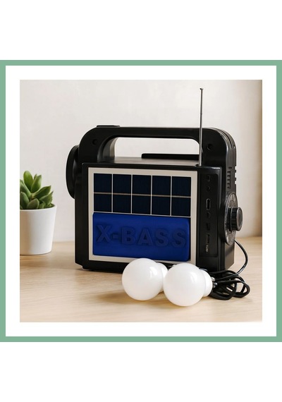 Bşkvirgo Solar 3'ü 1 Arada El Feneri Radyo Mp3 Bluetooth Powerbank Bsk2026 Standart