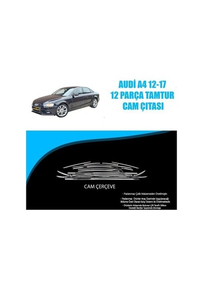 Bmw E90 Krom Tamtur Çerçeve 8 Parça 2004-2008