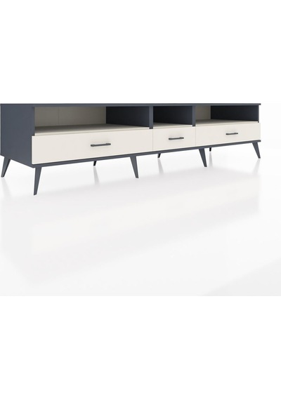 Kronos Tv Ünitesi 3 Raflı 3 Çekmeceli 220x59x51 Antrasit-aytaşı Aytası/aytası - Antrasıt Kronos Tv Ünitesi 3 Raflı 3 Çekmeceli 220x59x51 Antrasit-aytaşı Aytası/aytası - Antrasıt