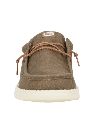 Oxford Klasik Erkek Hd.41873-267 Hey Dude Wally Waxed Canvas Walnut Walnut