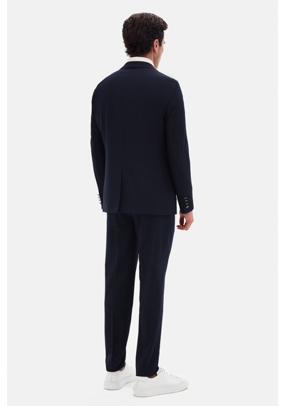 Twn Slim Fit Lacivert Armürlü Takim Elbise 4ef05kv28509m Lacivert