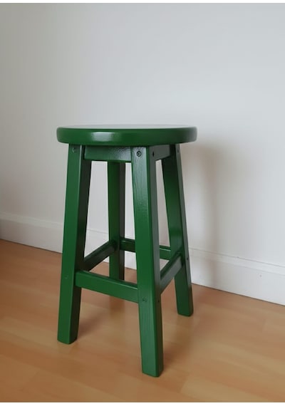 Ahşap Tabure 50 Cm / Arbrestore Yeşil