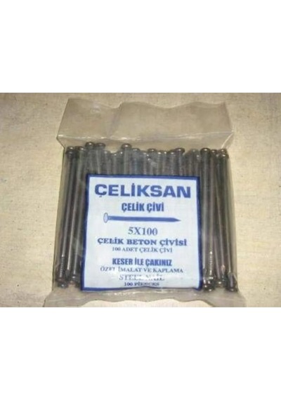 Beton Çivisi 100 Adet Çelik Çivi 5x100 5 x 100