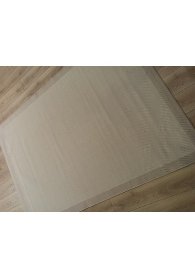 Çam Halı Sisal 9327 Bej / Krem Bordürlü Jüt Sisal Kilim - 100x200