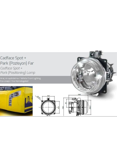 Otokar Temsa Cadface Uzun Hüzme Far Parklı Farba 14231e