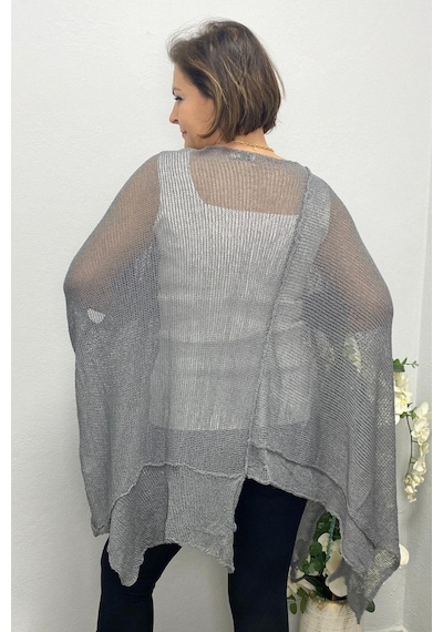 Mia Butik Kadın Gri Tasarım Merserize Mevsimlik Bluz-1599 Gri Mia Butik Kadın Gri Tasarım Merserize Mevsimlik Bluz-1599 Gri