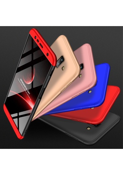 Samsung Galaxy Uyumlu J6 Plus Kilif 3 Parçali 360 Tam Korumali Gkk Kapak 393153077