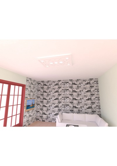 Motifpiyer spotlu gizli ışıklı tavan göbeği sgt-44-7 90X60X4.5cm