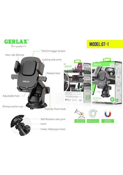Gerlax Araç İçi Telefon Tutucu Vantuzlu