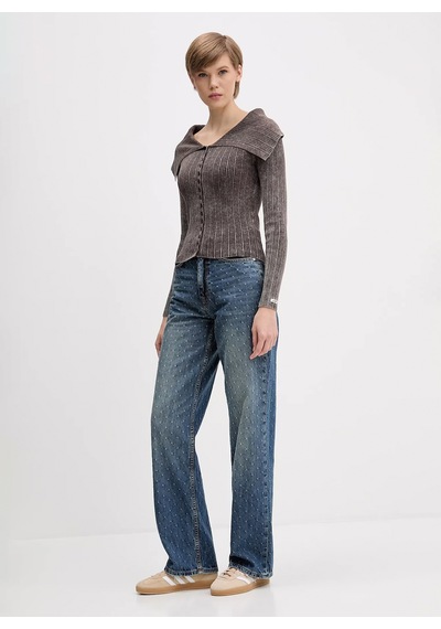 Hugo Mavi Kadın %100 Pamuk Denim Pantolon 50546502