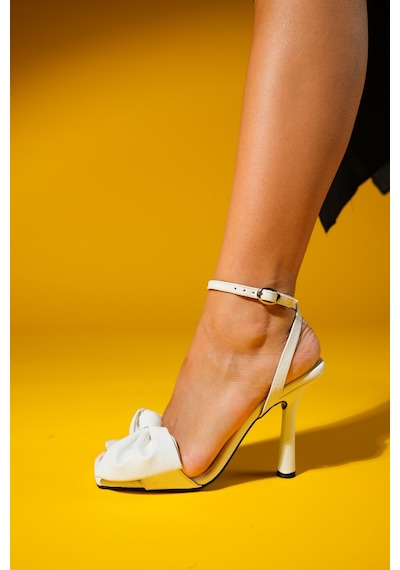 Luvishoes Luvi Shoes Pila Beyaz Kadın Topuklu Ayakkabı