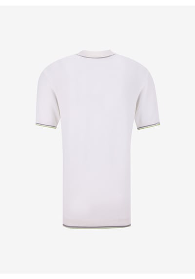 Fabrika Comfort Polo Yaka Regular Fit Jakarlı Kırık Beyaz Erkek Rayon Karışımlı Kazak Fc4sm-kzk 0781