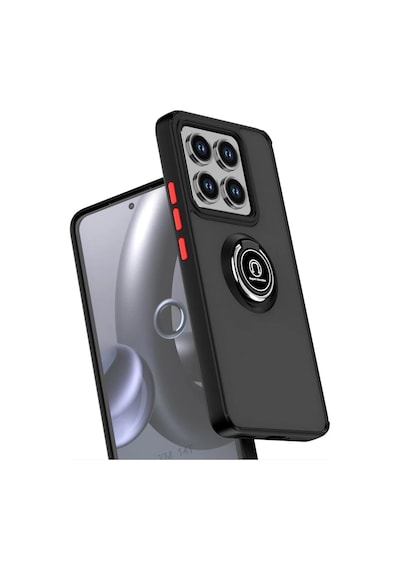 Xiaomi Mi 15 Uyumlu Kılıf Montreal Yüzüklü Silikon Kapak - Kırmızı
