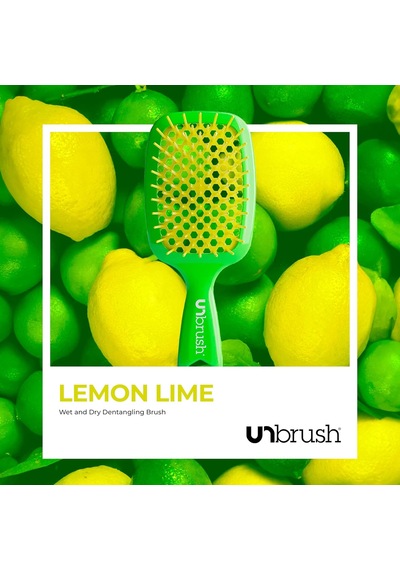 Unbrush Islak Ve Kuru Havalandırmalı Dolaşık Açıcı Saç Fırçası, Limon Kireç Yeşili
