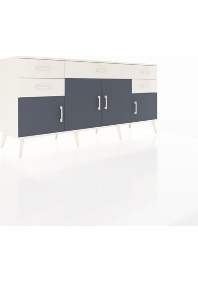 Hyperion Konsol Tek Raflı 5 Çekmeceli 4 Kapaklı 176x44x83 Aytaşı-antrasit/aytaşı Antrasit/aytaşı Hyperion Konsol Tek Raflı 5 Çekmeceli 4 Kapaklı 176x44x83 Aytaşı-antrasit/aytaşı Antrasit/aytaşı