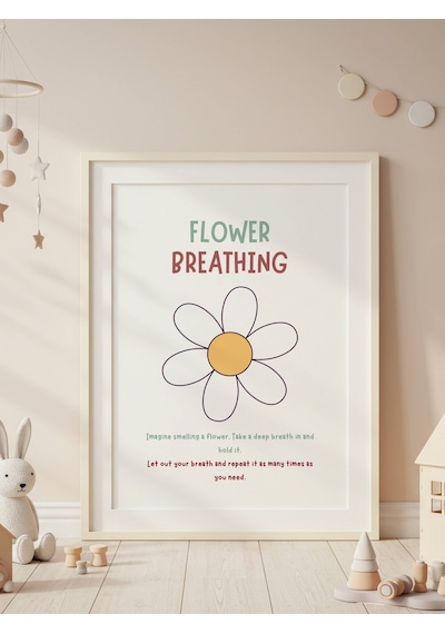 Flower Breathing Dijital Baskı Poster Çerçevesiz