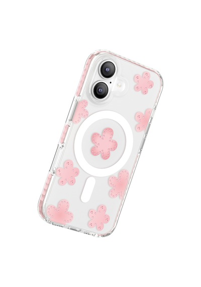 İphone 17 Uyumlu Kılıf M-safe Şarj Özellikli Zore Paris Elvo Sert Pc Kapak Pembe